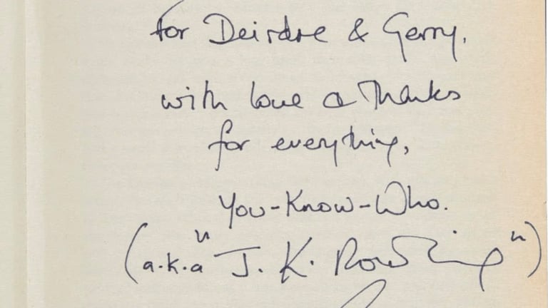 Rare Signed Pre-Publication Harry Potter First Edition Up for Auction at Sotheby's