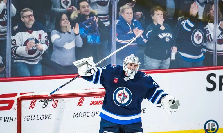 Connor Hellebuyck Sweeps NHL Awards, Wins Hart and Vezina Trophies