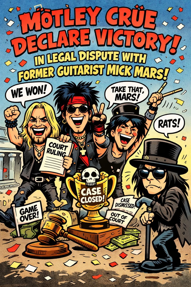 Motley Crue Triumphs in Legal Battle Against Mick Mars, Announces 2026 Tour Dates
