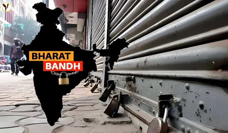 Nationwide Strike Cripples Services as Farmers Protest Against Trade Deals and Labor Reforms