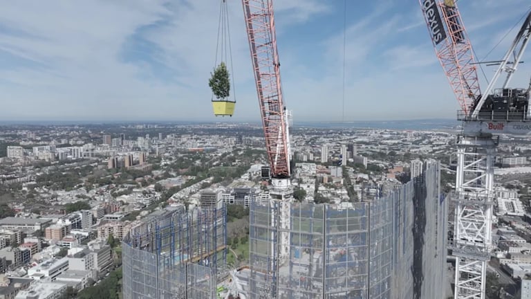 Atlassian's 'Plyscraper' Tops Out as World's Tallest Hybrid Timber Tower in Sydney