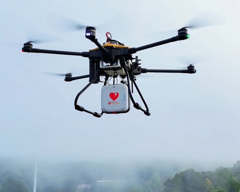 Drones Deliver Defibrillators: Groundbreaking Study Aims to Cut Cardiac Arrest Response Time in NC