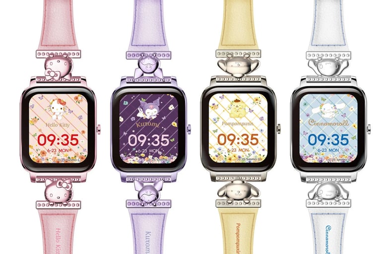 Green House Unveils Sanrio-Themed Smartwatches for Adults in Japan