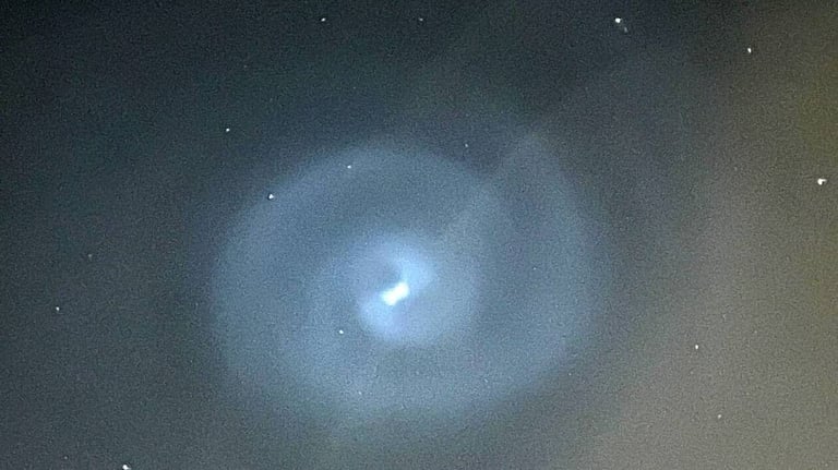 Dazzling Sky Spiral Over Europe Triggers UFO Speculation, Linked to SpaceX Rocket Launch