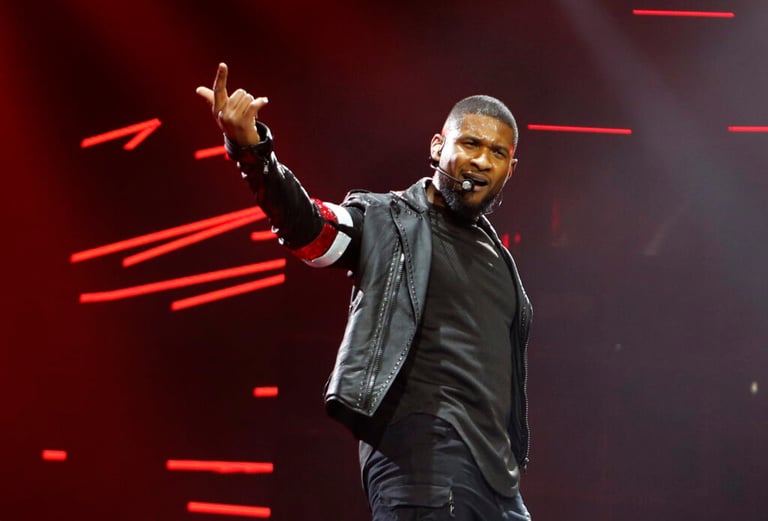 Usher Dazzles London with Spectacular O2 Residency Amidst Celebrities and Costume Changes