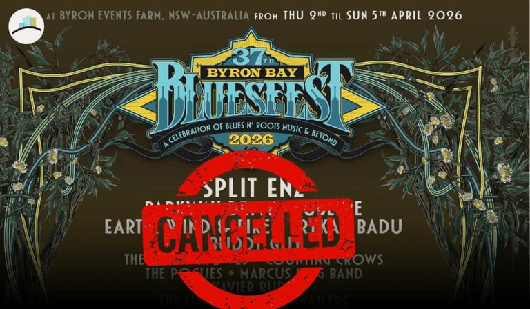 Bluesfest Byron Bay Cancelled: Rising Costs and Low Ticket Sales Force Liquidation