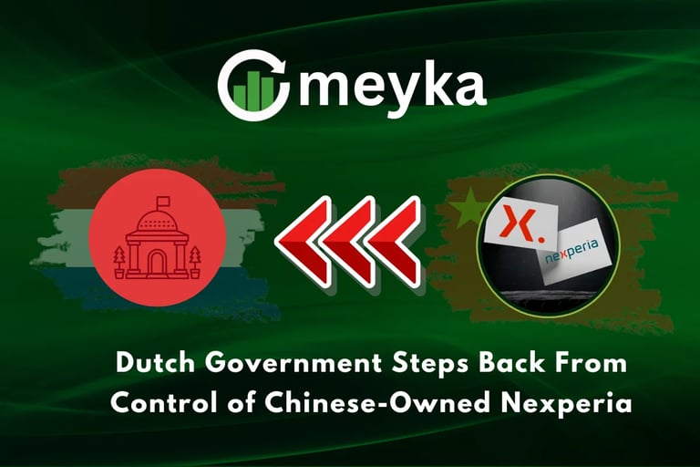 Dutch Government Halts Supervisory Plan for China-Owned Chipmaker Amid EU-China Tensions