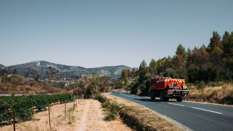 Aude et Drôme en vigilance rouge : risques d'incendies accrus par chaleur et vents forts