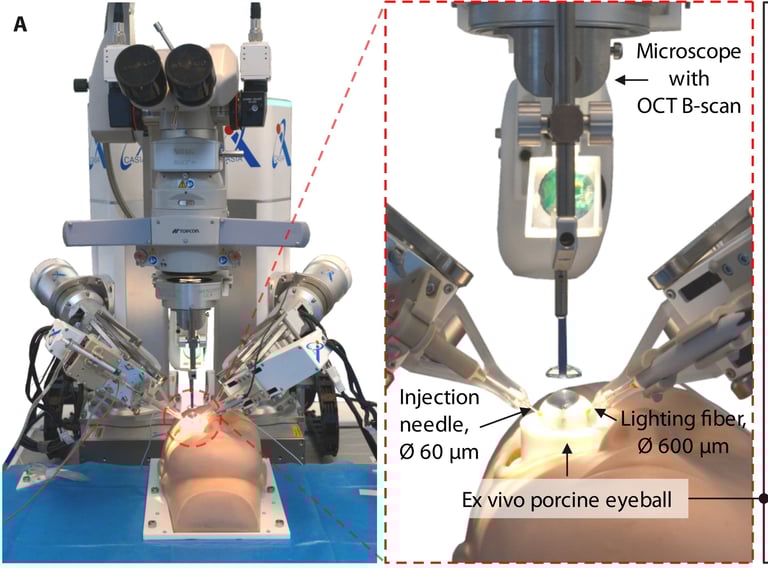 Revolutionary Robotic System Achieves Precision Retinal Surgery with AI Guidance