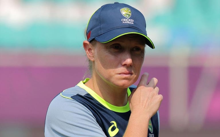 Australia's Alyssa Healy Out of Crucial Women's ODI World Cup Match Against England Due to Calf Strain