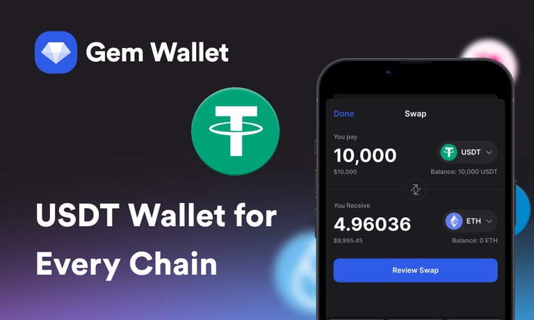 Gem Wallet Launches Revolutionary Cross-Chain USDT Platform with Enhanced Security and Global Reach