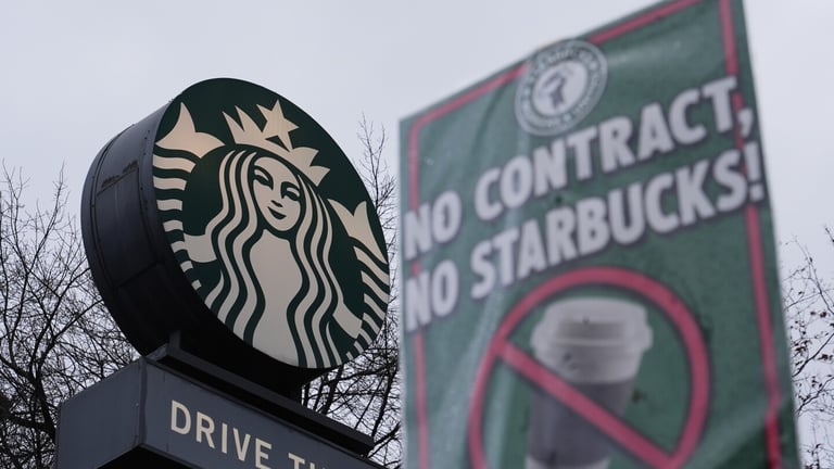 Starbucks Strike Expands Across U.S., Threatening to Become Largest in Company History