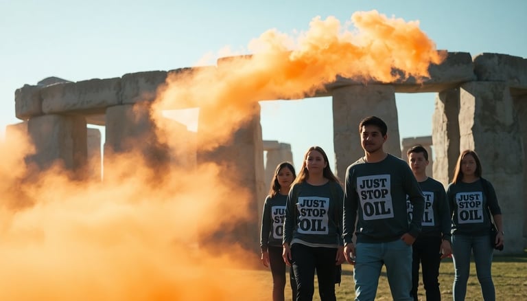 Just Stop Oil Activists on Trial for Stonehenge Vandalism in High-Profile Environmental Protest