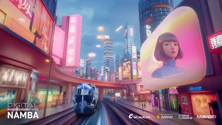 Osaka's 'Digital Entertainment City Namba': The World's First Smart City Integrating AI and XR Technologies