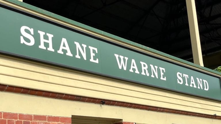 Shane Warne Honored with Junction Oval Grandstand; Cricket Legend's Legacy Celebrated in Melbourne