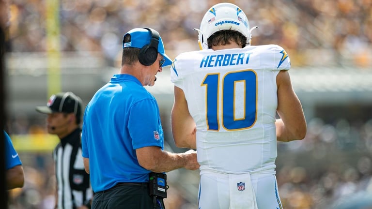 Chargers' QB Justin Herbert and Coach Harbaugh's 'Bromance' Fuels Super Bowl Dreams Amid Season Struggles