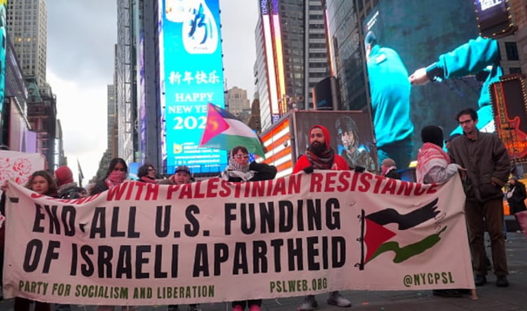 Anti-Israel Protest in Times Square Amid New Orleans Tragedy Sparks Controversy and Tension