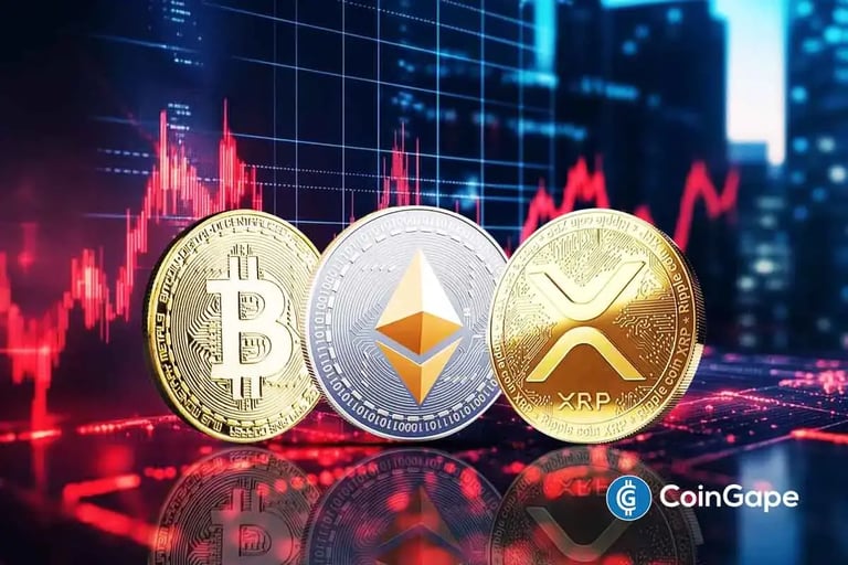 Bitcoin Surges 3% as Crypto Market Rebounds; XRP and ZEC Lead Gains