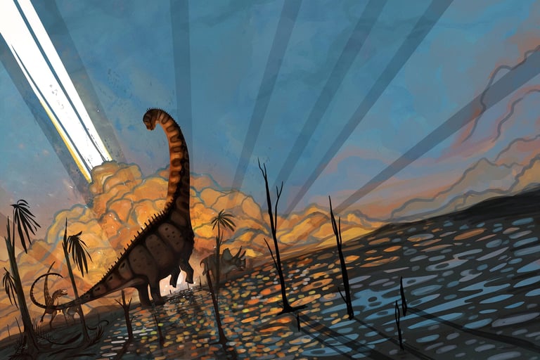 New Study Reveals Dinosaurs Thrived Until Asteroid Impact, Alters Extinction Timeline