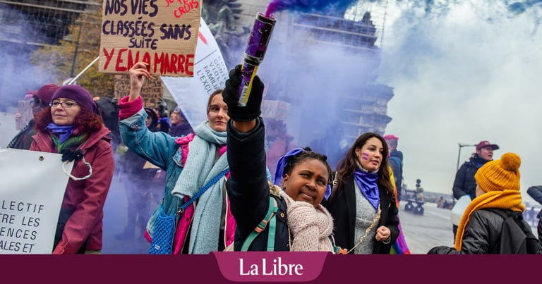 Brussels Protest Demands Action Against Gender Violence Amidst Alarming Statistics