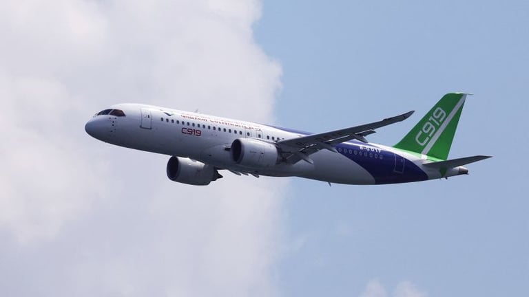 China's Comac C919 Jet Makes International Debut at Singapore Airshow