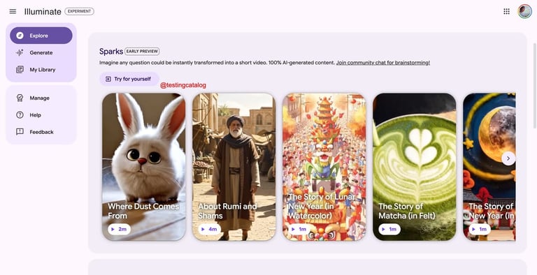 Google Tests 'Sparks': AI-Driven Video Explainers to Revolutionize Content Creation