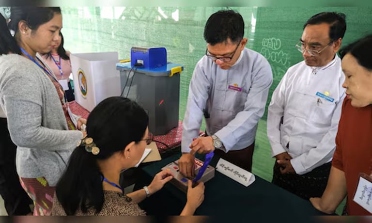 Myanmar's Election Under Fire: Military Rule Criticized Amidst Civil War and Humanitarian Crisis