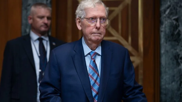 Mitch McConnell Steps Down as Senate Leader Amid Health Concerns; Anti-Trump Slogan Sparks Investigation