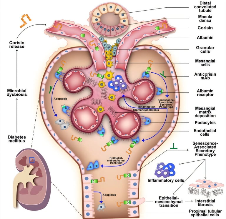 Breakthrough in Diabetic Kidney Disease: Gut Bacteria Molecule Corisin Identified as Key Culprit