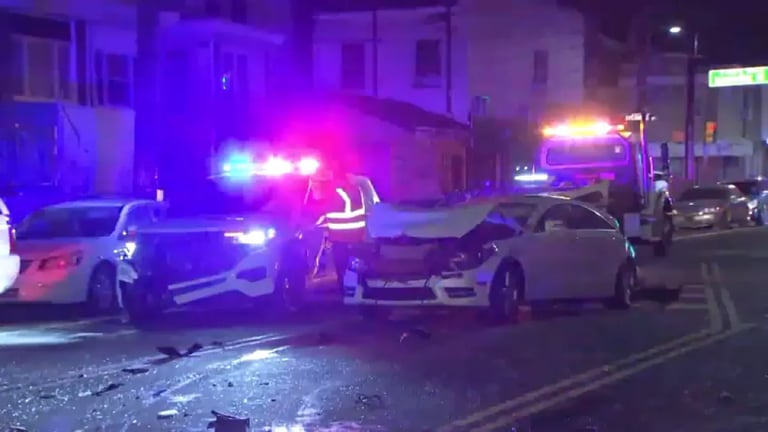 Police Chase in Philadelphia Ends in Crash, Arrest of Homicide Suspect in Stolen Truck