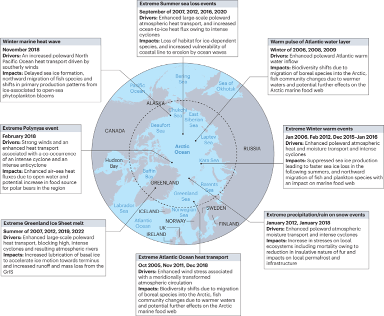 Arctic Warming Surge: Unraveling the Global Impact of Climate Extremes and Sea Ice Decline