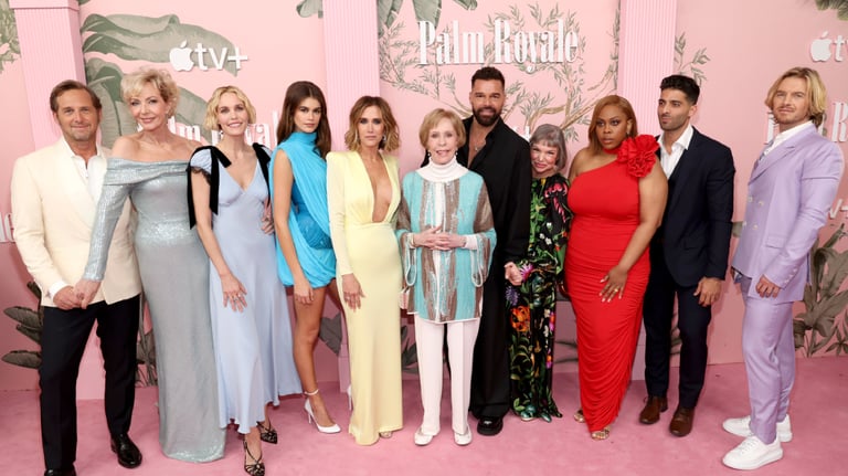 Leslie Bibb Shines at 'Palm Royale' Premiere with Wiig & Star-Studded Cast