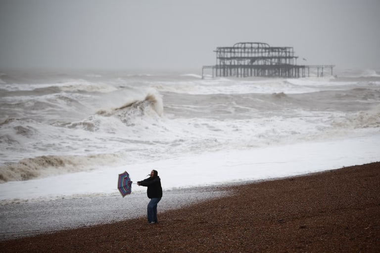Unprecedented El Niño Set to Shape UK's Wet and Stormy Autumn, with Potential Winter Cold Spells