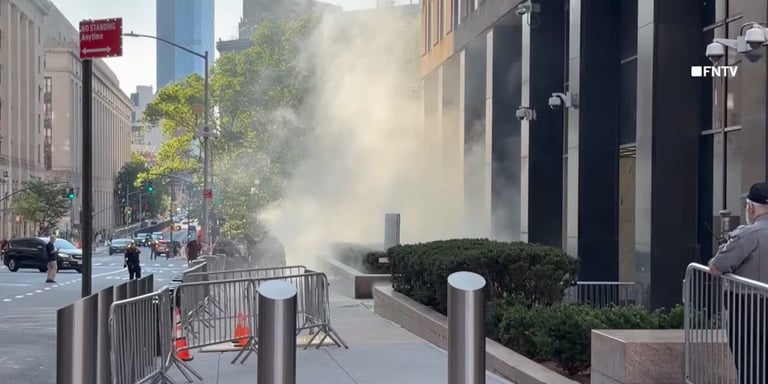 Man Arrested After Incendiary Device Causes Panic Outside NYC's Federal Plaza