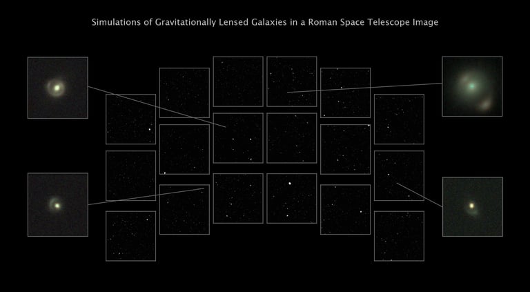 NASA's Roman Telescope Set to Unveil Dark Matter Mysteries with 160,000 Gravitational Lenses