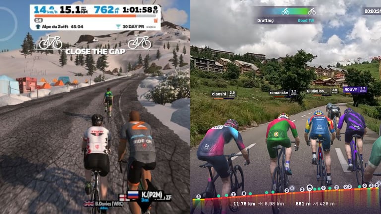 Zwift vs. Rouvy: A Battle of Virtual vs. Real-World Cycling Experiences