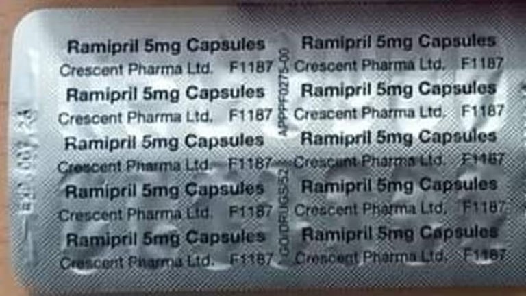 Crescent Pharma Recalls Ramipril Capsules Over Packaging Error; Patients Advised to Check Medication