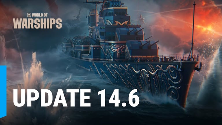 World of Warships 14.6 Update: New US Destroyers & Blue Archive Crossover