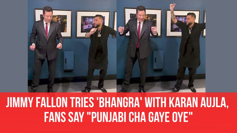 Karan Aujla Teaches Bhangra to Jimmy Fallon, Marks Punjabi Music Milestone on US TV