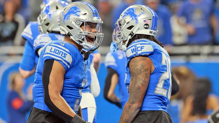 Detroit Lions Surge as NFL's Offensive Powerhouse: Dominant Run Game Leads the Charge