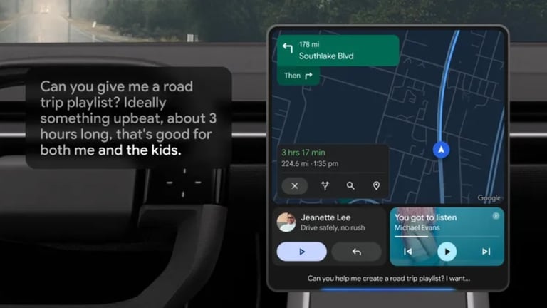 Google Unveils Gemini AI for Android Auto: Revolutionizing Hands-Free Driving Experience