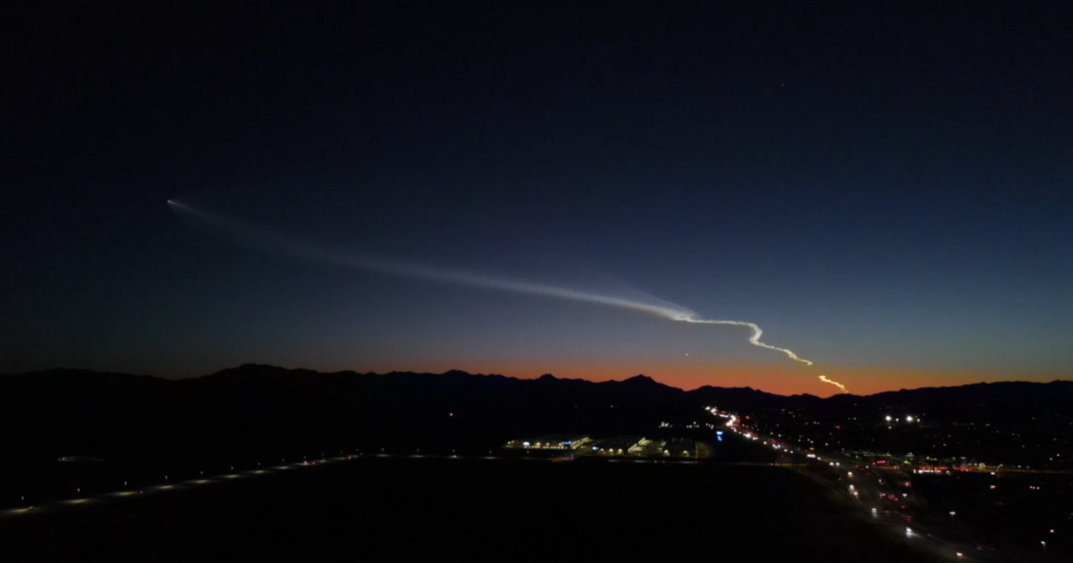 SpaceX launch out of California seen across the Valley Saturday