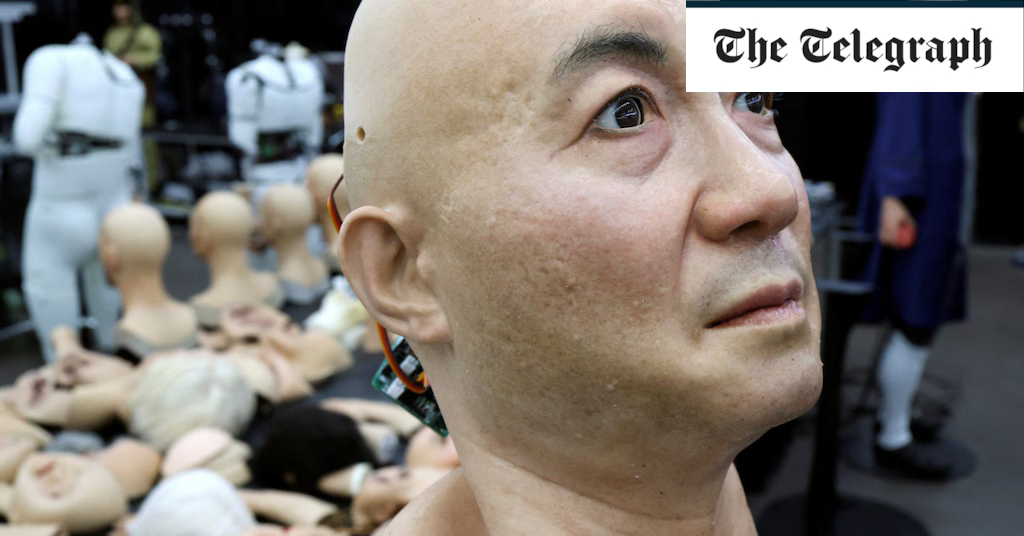Pictured: China develops hyper-realistic robots that can replicate emotion