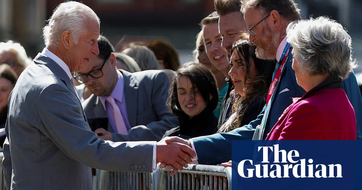 King Charles greeted by crowd in Southport as he meets those affected by attack