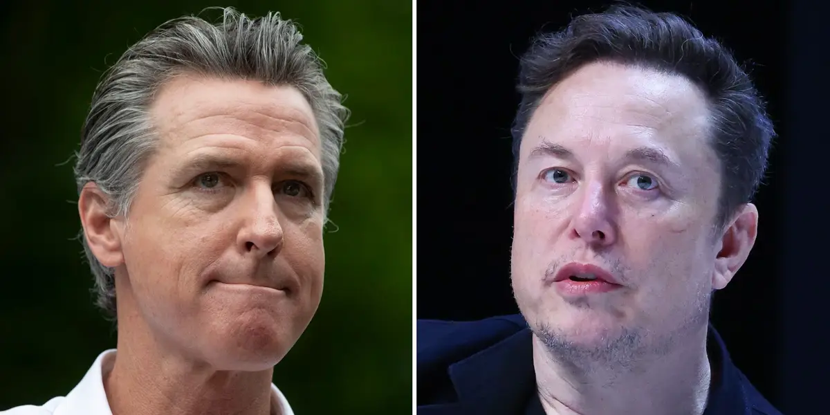 Gavin Newsom slams Elon Musk for endorsing Donald Trump, saying he 'bent the knee'