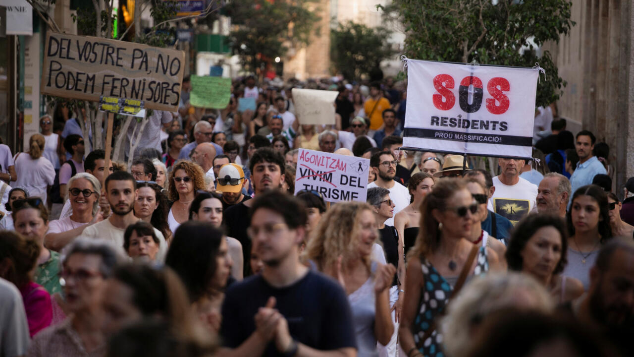 Thousands rally in Spain's Mallorca against mass tourism