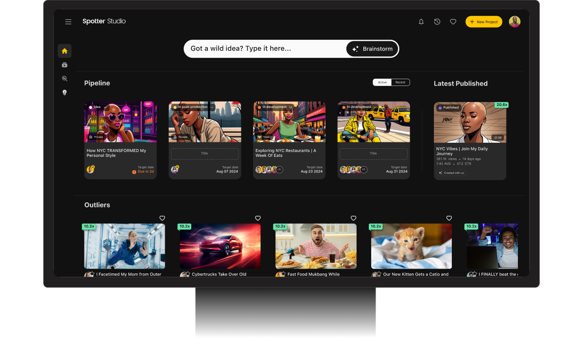 Spotter launches AI tools to help YouTubers brainstorm video ideas, thumbnails and more | TechCrunch