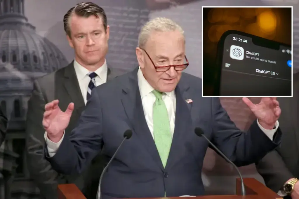 Schumer-led senators call for $32B yearly spending to 'cement America's dominance in AI', largely punt on regulation