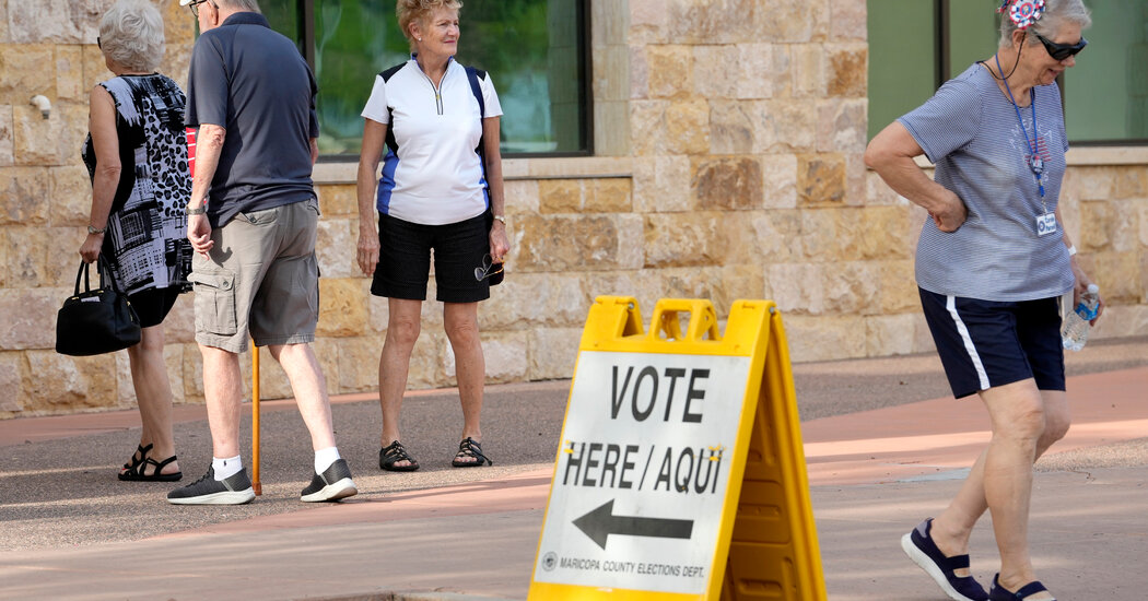 Vance and Walz Make Dueling Appearances, as Voting Begins in Arizona