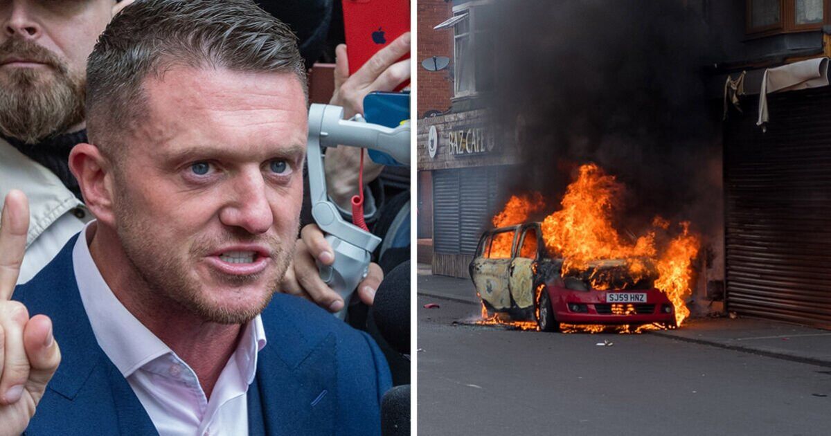 Tommy Robinson 'sunning himself on holiday in Cyprus' as supporters riot in UK